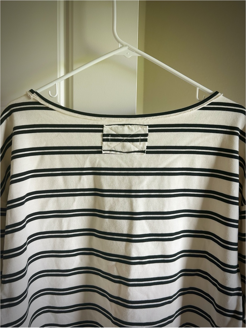 Free People We The Free C'est La Vie Striped T Shirt Top Cotton Black White M - Picture 10 of 15